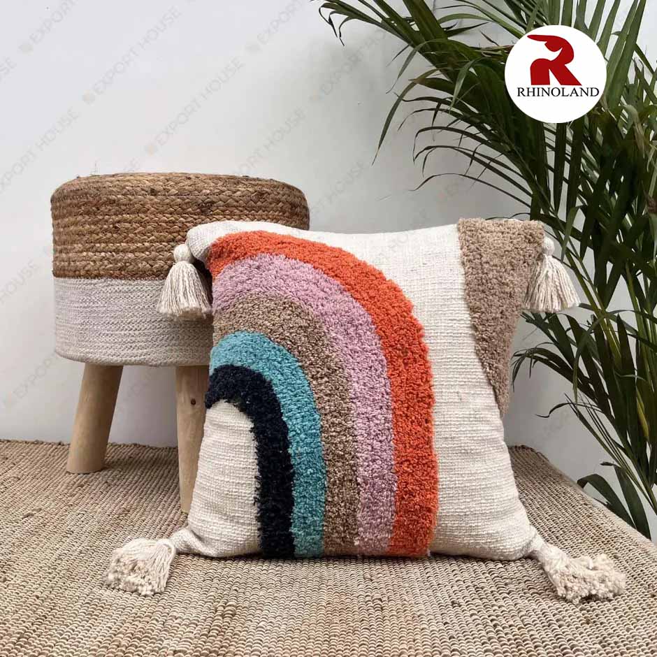 Rainbow Radiance Cushion